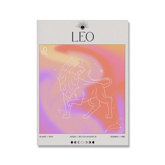 Leo Energy Constellation Print