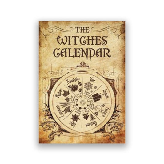 Retro Witches Calendar Canvas