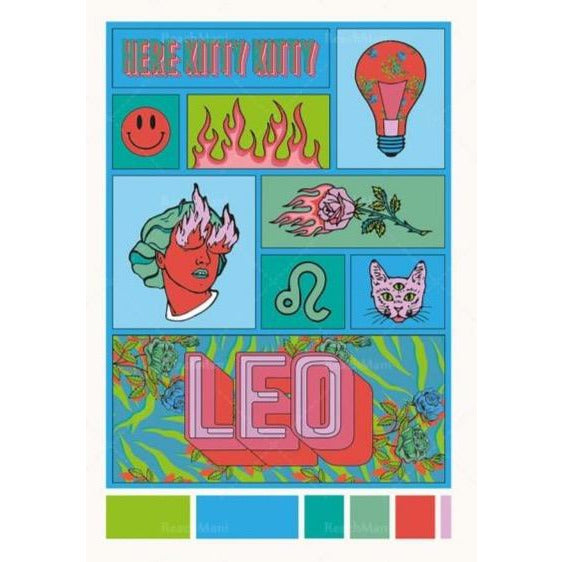 Pop Art Leo Poster