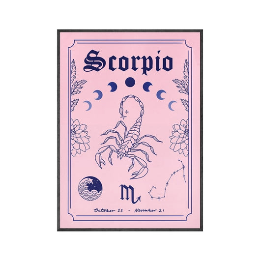 Scorpio Pretty Pink Poster