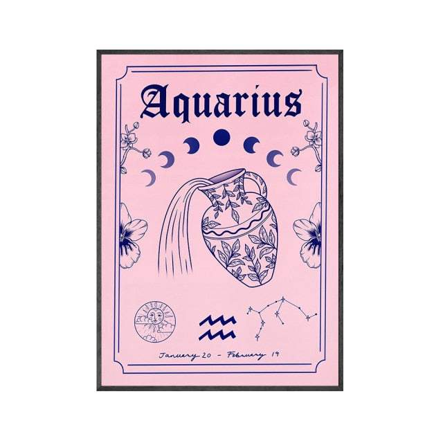 Aquarius Pretty Pink Poster
