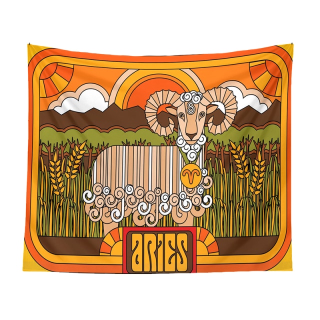 Vibes & Aries Tapestry