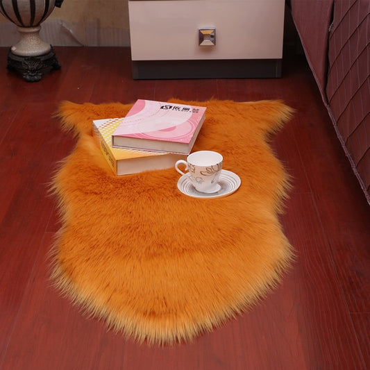 Orange Freeform Shag Rug