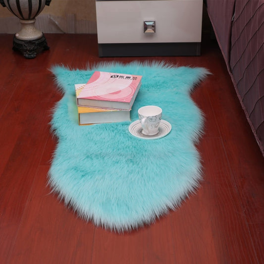 Baby Blue Freeform Shag Rug