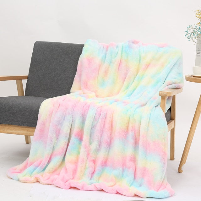 Pastel Tie Dye Blanket