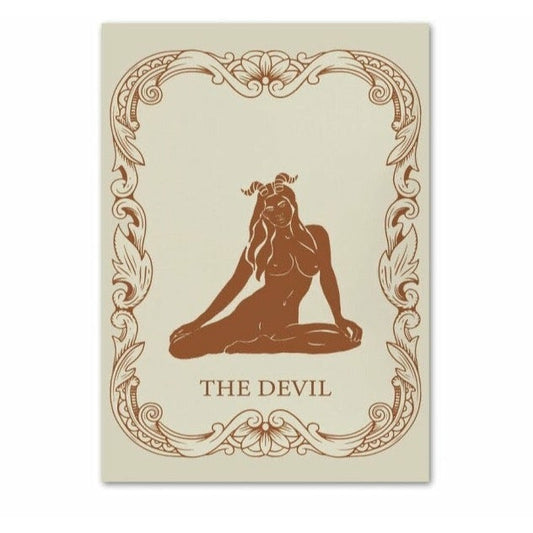 The Devil Vintage Tarot Print