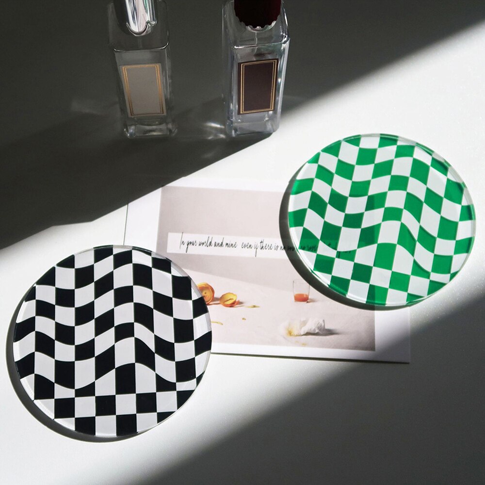 Decorative Checkerboard Coasters